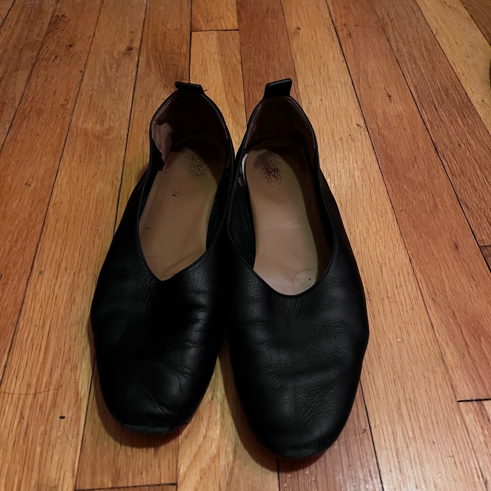 Everlane Day Glove Black Leather Flats